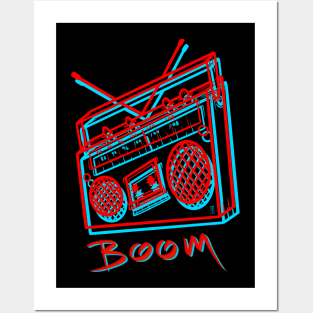 Boom box Posters and Art